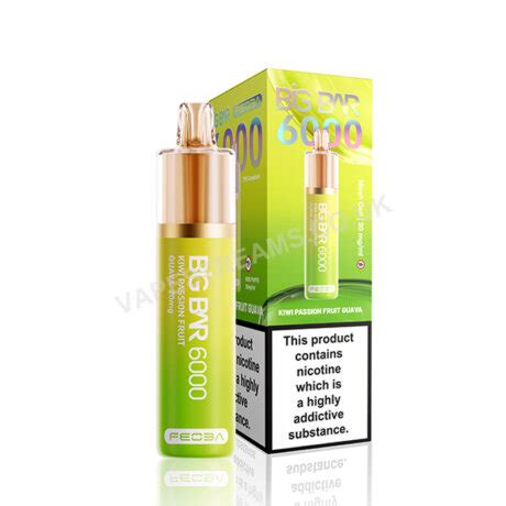 Feoba Big Bar 6000 Kiwi Passion Fruit Guava Disposable Vape Kit