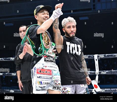 Junto Nakatani Of Japan Celebrates After Beating Alexandro Santiago Of