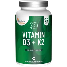 Sensilab Essentials Vitamine D3 K2 MK 7 santé des os système