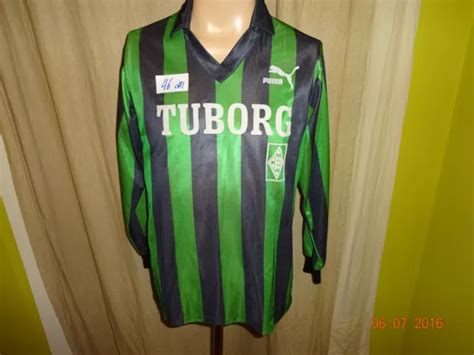 BORUSSIA MÖNCHENGLADBACH ORIGINAL Puma Langarm Trikot 1991 92 TUBORG