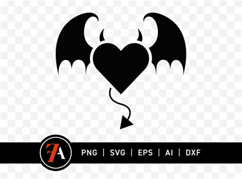 Devil Heart Svg Valentines Svg Heartbreak Anti Valentines Day Heart