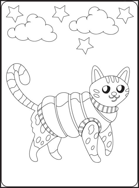 CUTE Winter Animals Coloring Pages 16201035 Vector Art at Vecteezy