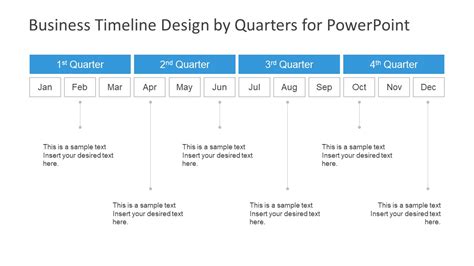 Business Timeline Design by Quarters for PowerPoint - SlideModel