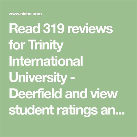 Discover Trinity International University Deerfield