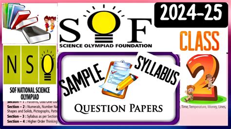 Nso Class 2 Sample Paper 2024 25 Science Olympiad Sample Paper Grade 2