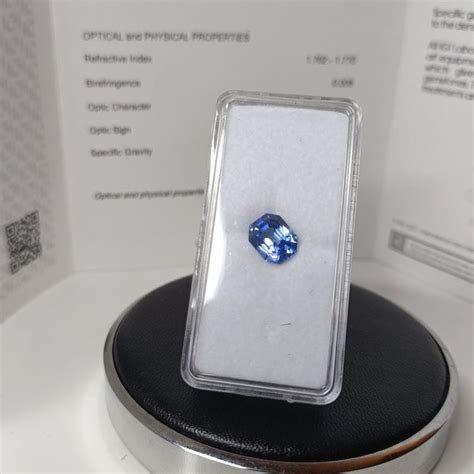 3 72 Karat CEYLON SAPHIR SAPPHIRE Edelstein IGI ZERTIFIKAT Kaufen Auf