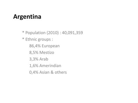 Ethnic Makeup Of Argentina | Saubhaya Makeup