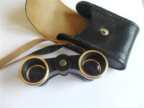 Black Vintage Opera Glasses Soviet Theater Binoculars Small Etsy