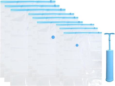 Housses De Rangement Sous Vide Avec Pompe Manuelle Sac De Rangement