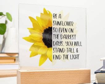 Be A Sunflower Sign Printable Wall Art Sunflower Decor Positivity Quote