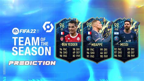 FIFA 22 Predictions Ligue 1 TOTS Team Of The Season TOTS YouTube