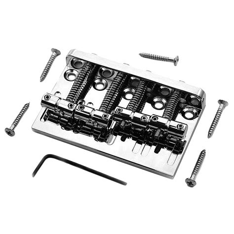 4 String Hardtail Bridge For Precision Style Bass Chrome Walmart