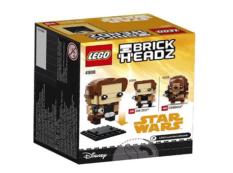 First Look At Han Solo & Chewbacca LEGO Star Wars Brickheadz ...