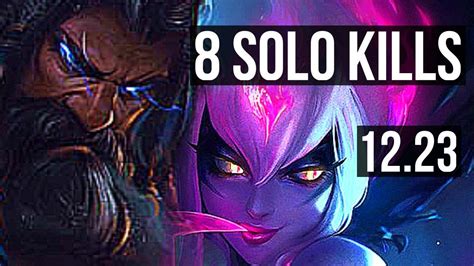 UDYR Vs EVELYNN JNG 8 Solo Kills Rank 6 Udyr Godlike 27 7 8 TR