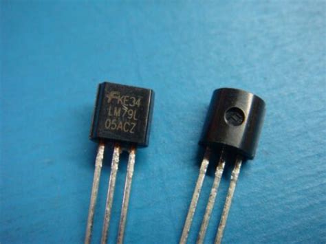 10 Fsc Lm79l05acz 79l05 5v 01a 3 Pin To 92 Negative Voltage