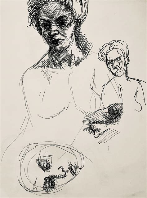Ian Hornak Renaissance Female Nude Figure Study 1964 Ian Hornak Drawing For Sale At 1stDibs