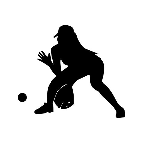 Softball Infielder Vinyl Decal Sticker Fastpitch Player Slow Etsy