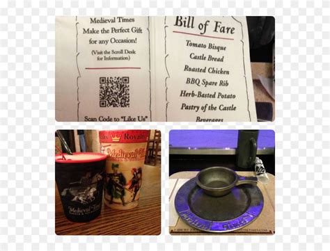 Medieval Time Menu - Medieval Times Myrtle Beach Dinner Menu, HD Png ...