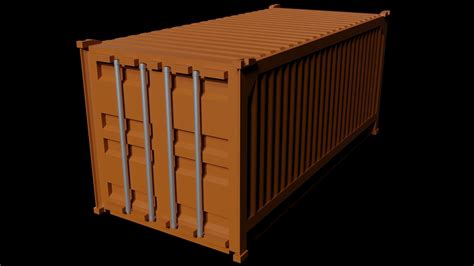 3D Asset Shipyard Cargo Container CGTrader