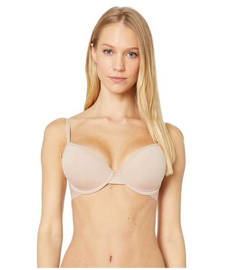 On Gossamer Synthetic Sheer Bliss Demi Bra G4200 In Gold Metallic Lyst