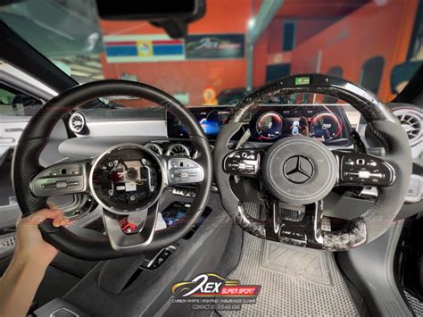 Cla W A Class W V Led Performance Forged Carbon Steering