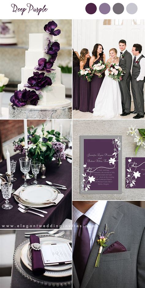 10 Pretty Shades Of Purple Wedding Color Combos Elegantweddinginvites