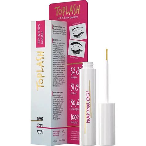 TOPLASH Сыворотка для роста ресниц Lash And Brow Booster купить на OZON ...
