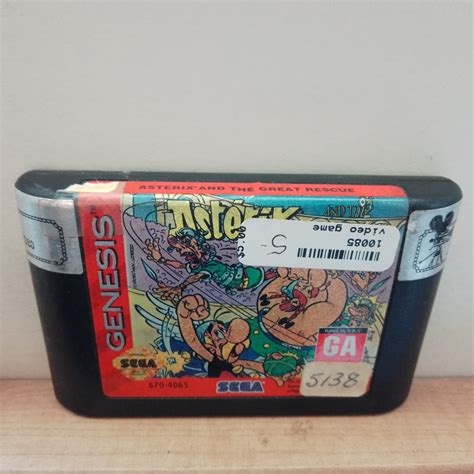 Jogo Asterix And The Great Rescue Sega Mega Drive Genesis Original