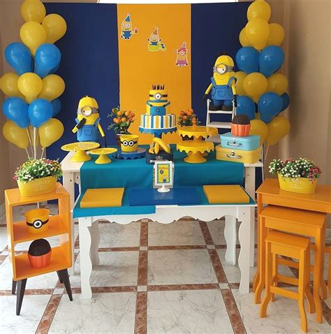 Decora O De Festa Simples Dos Minions Ltimas Decora O