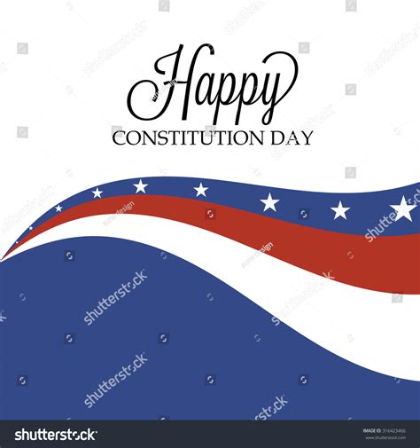 Illustration Usa Flag Color Constitution Day Stock Vector (Royalty Free ...