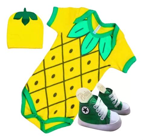 Kit Roupa Body Bebê Temático Frutas Mesversário Modelos