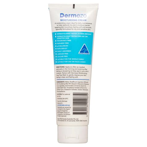 Dermeze Moisturising Cream 100g | Skin Plus Compounding Pharmacy