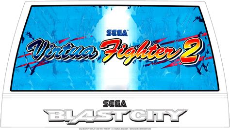 Virtua Fighter 2 Arcade Marquee – Blast City – Arcade Marquee Dot Com