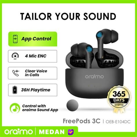 Jual Oraimo Tws Bluetooth Earphone V Earbuds Freepods C Enc Oeb