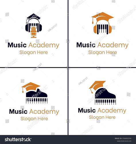 Music Academy Logo Design Template Vector Stock Vector (Royalty Free ...