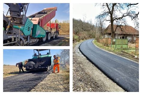 FOTO Mai multe străzi din comuna Cizer asfaltate de compania Delcar