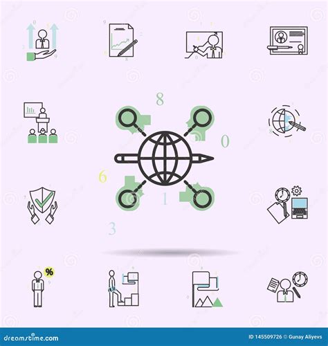 Connect Network Colored Icon Business Icons Universal Set For Web And