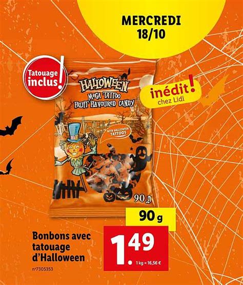 Promo Bonbons Avec Tatouage D Halloween Chez Lidl ICatalogue Fr