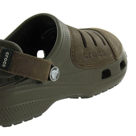 Crocs Crocs Yukon Mens Leather Sandals - Chocolate Brown - Crocs from ...