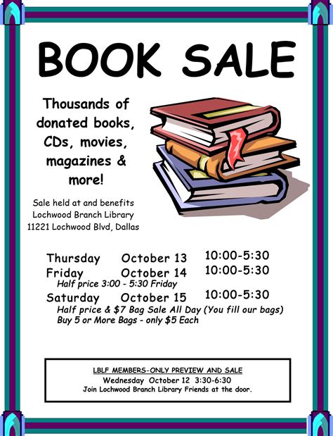 Lochwood Friends Book Sale Dallas Public Library