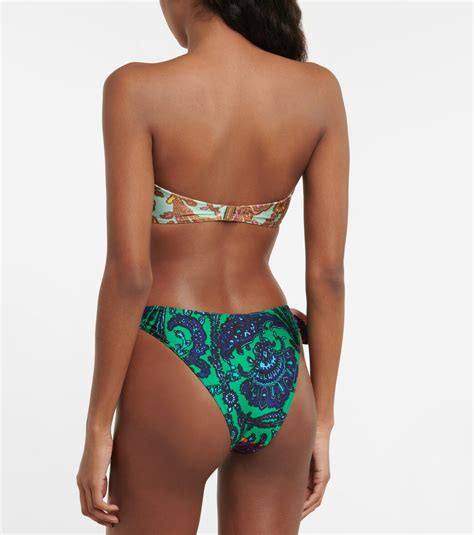 Zimmermann Tiggy Paisley Bandeau Bikini Zimmermann