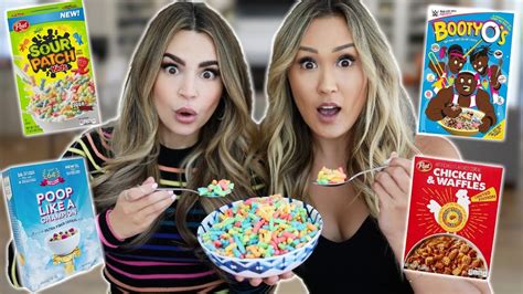 Trying Weird Cereal Flavors w/ LaurDIY! - Win Big Sports