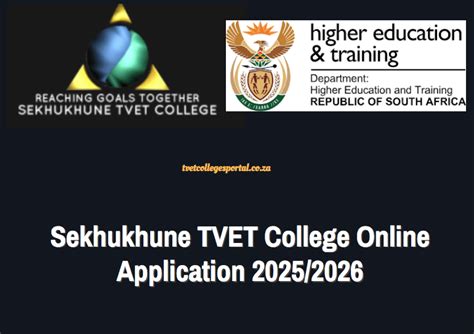 Sekhukhune TVET College Online Application 2025/2026 - TVET Colleges