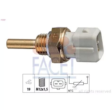 SONDE DE TEMPÉRATURE Liquide De Refroidissement Facet 7 3127 pour Alfa