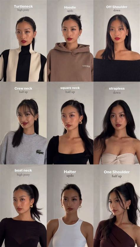 hairstyle neckline guide long hair styles hair tutorial hair styles