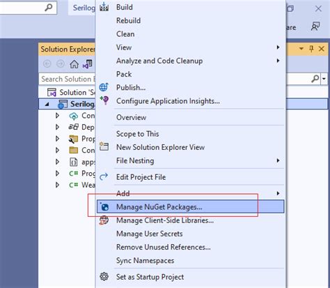 Structured Logging Using Serilog In Asp Net Core