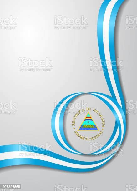 Nicaraguan Flag Wavy Background Vector Illustration Stock Illustration Download Image Now Istock