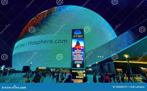 The Sphere in Las Vegas at Night - LAS VEGAS, UNITED STATES - OCTOBER ...