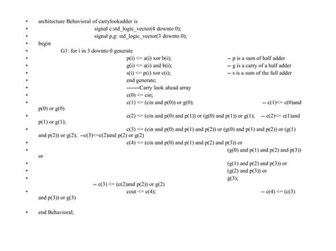 Carry Look Ahead Adder Explanation About Carry Lookahead Adder Ppt