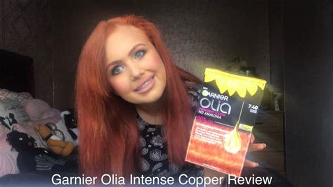 Garnier Olia Intense Copper Hair Dye Review And Demo Youtube